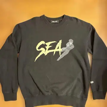 WIND AND SEA SEA 맨투맨 블랙 유유백서