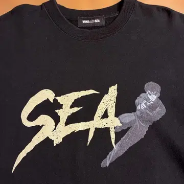 WIND AND SEA SEA 맨투맨 블랙 유유백서