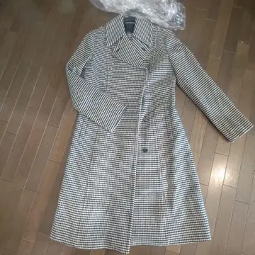 Keith 체크 무늬 롱 코트 사이즈 40