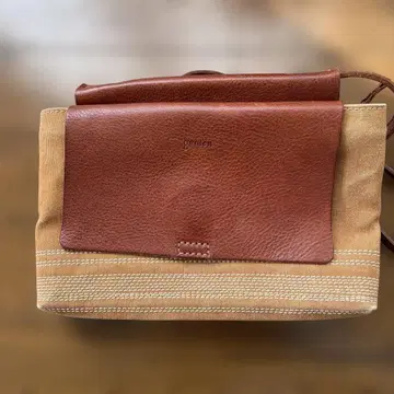 denier 숄더백 브라운/베이지