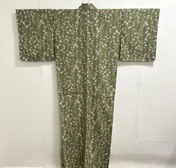 워셔블 기모노 미사용품, 시치케 이토 부착, 기장 164cm