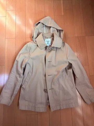 FIDELITY x BEAMS BOY 마린 후드티 베이지 S 코튼