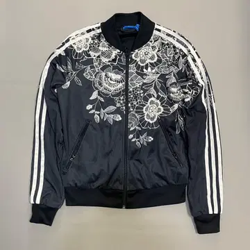 adidas 아디다스 꽃무늬 자수 블랙 저리 M