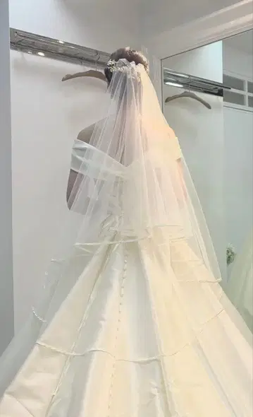 이노센틀리 웨딩 베일 아이보리 180cm