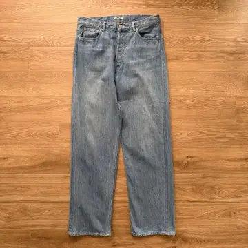 새상품급 오라리 selvedge faded light denim 4