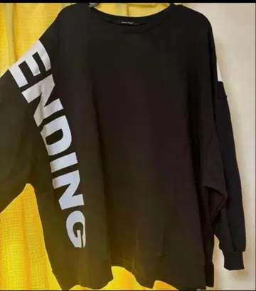 one way 블랙 오버 사이즈 트레이닝복