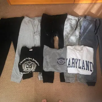 GU WEGO 외 스웨트 팬츠 트레이닝복 세트 8점 묶음 판매