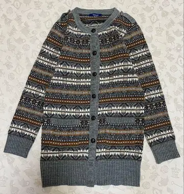 유나이티드 애로우즈 페어아일 노르딕 패턴 니트 롱