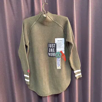 하이넥 리브 스웨터 40