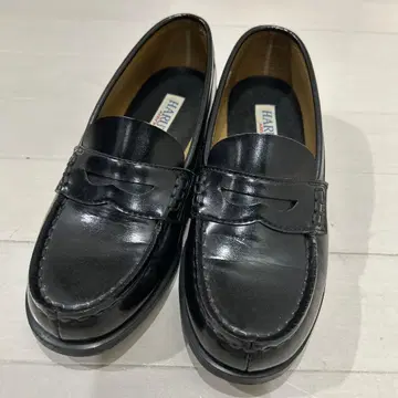 HARUTA 블랙 가죽 로퍼