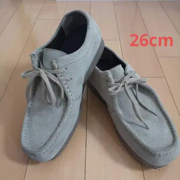 GU 베이지 리얼 가죽 스웨이드 모카신 26cm