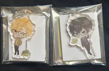 디노 히바리 푸치초코 아크릴 키링 안경&수트 ver.