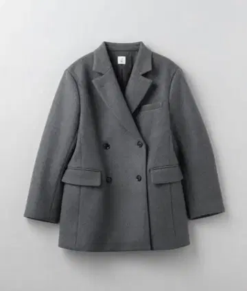 roku 6 멜톤 자켓 코트 그레이 36