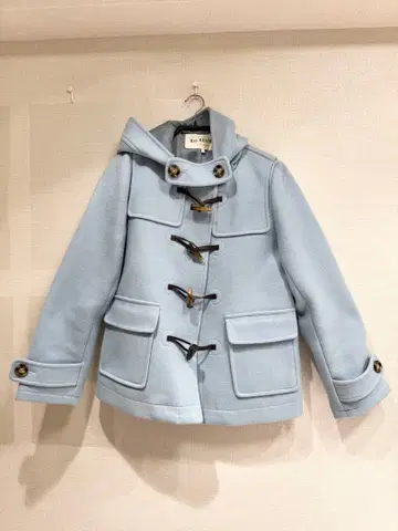 Ray BEAMS 더플 코트 후드 부착 라이트 블루 사이즈 1