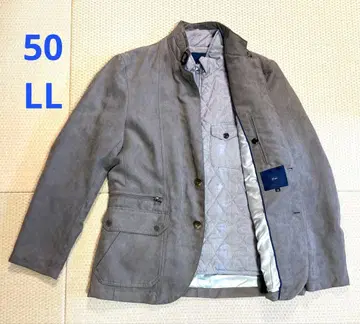 스웨이드풍 테일러드 자켓 라이트 브라운 50/LL