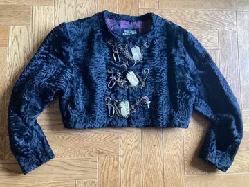 Jean Paul Gaultier 노카라 크롭 자켓