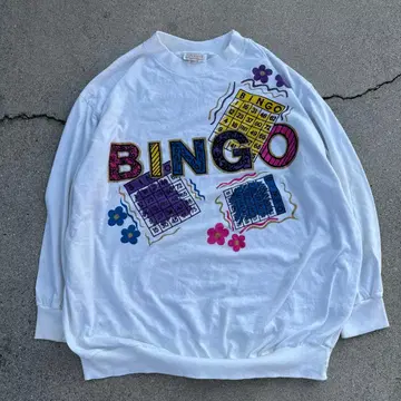 USA ROAMANS 90s 빙고카드 롱T 빈티지 구제 의류