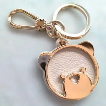 새상품 FURLA 훌라 곰 키링 화이트 가죽