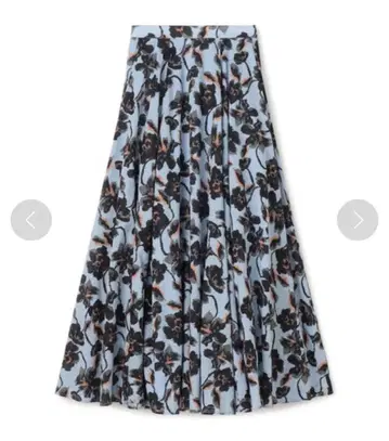 MARIHA 마리하 밤바람 스커트 투모로우랜드 별주 꽃무늬 블루 플레어