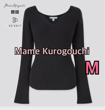 UNIQLO 마메쿠로구치 3D 리브 스웨터 M 블랙