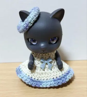 캡슐 인형 고양이 그레이 커스텀