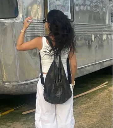 gossip club / 카모 패턴 멀티 웨이 백