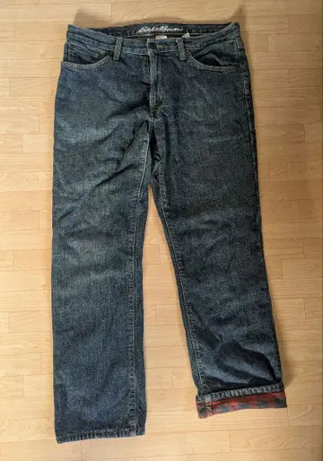 Eddie Bauer 안감 플란넬 데님 팬츠 에디 바우어 멕시코제