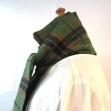새상품급 스코틀랜드제 체크 울 머플러