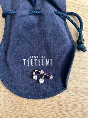 k10 TSUTSUMI 하트형 귀걸이