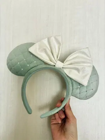 민트 그린 미키 미니 머리띠