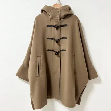 FRAMeWORK 멜톤 더플 판초 코트 카멜