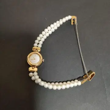 골드 펄풍 쿼츠 손목시계 여성용 SEIKO ALBA