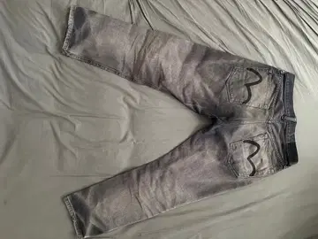 특가 evisu 청바지 31 x 34 그레이 블랙 갈매기 레어