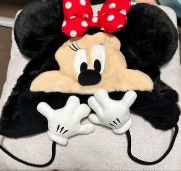 [ 새상품급 ] 미니 마우스 귀달이 퍼 캡