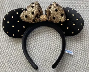 디즈니 머리띠 블랙 스팽글