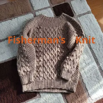 아란 니트 케이블 베이지 M