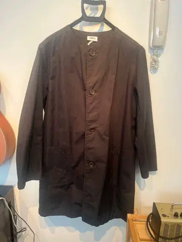 ARMEN 블랙 롱 코트