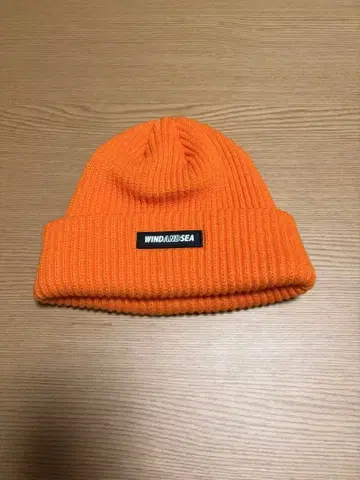 WIND AND SEA 윈드앤씨 오렌지 니트 모자