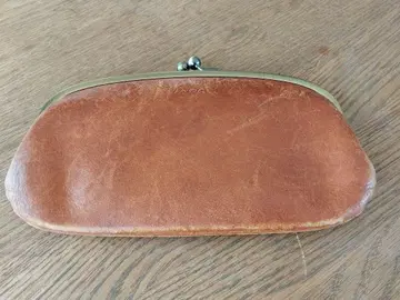 Dakota 가죽 가마구치 지갑 브라운