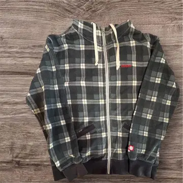 ELEMENT 엘리먼트 체크 후디 풀 집업 후드티