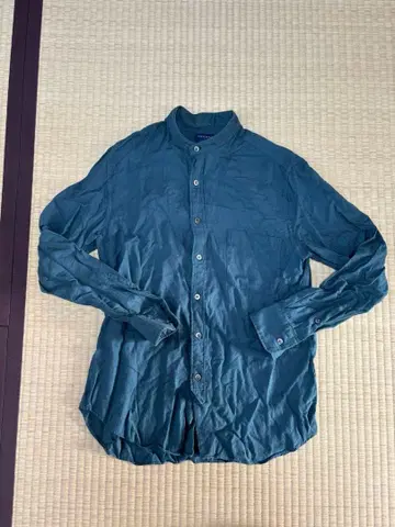 TOMORROWLAND 밴드 카라 셔츠 S 그린 일본제