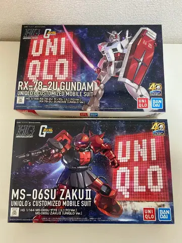 건담 프라모델 유니클로 2체 세트