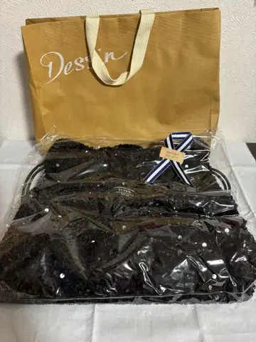 스팽글 토트 Dessin 데셍 백 토트백 블랙