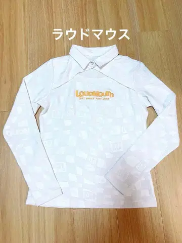 [컨디션 최상] 라우드마우스 긴팔 2024 모델, 엠보싱 로고, 화이트