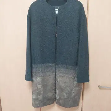 ADORE 그레이 집업 롱 코트