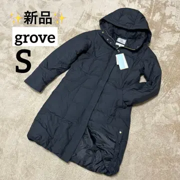 새상품 grove 다운 90% 뛰어난 보온성 롱다운 S 사이즈 블랙