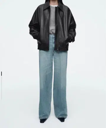 COS 와이드 레그 하이 라이즈 풀 렝스 진