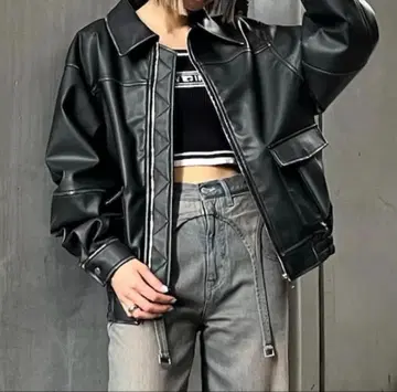 EMODA 빈티지라이크 오버 블루종