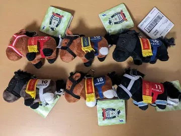 서러브레드 컬렉션 쁘띠 마스코트 볼체인 6체 세트 경마