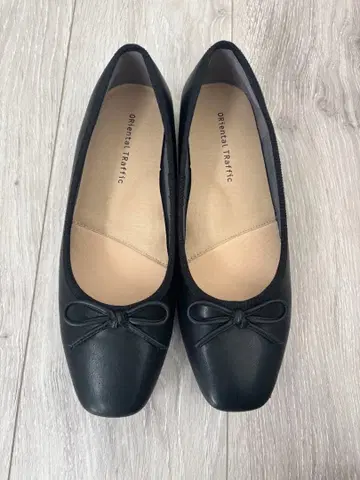 오리엔탈 트래픽 점프 가능한 펌프스 발레 슈즈 블랙 38 24cm